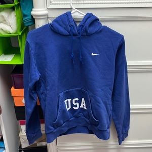 blue nike gymnastics sweatshirt